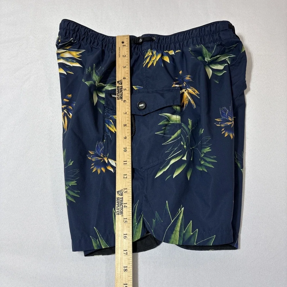 Vans Mens Swimming Shorts Large Blue Floral